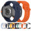 Wavy Silicone Replacement Band Smartwatch-Clouds and Blue 2