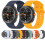 Wavy Silicone Replacement Band Smartwatch-Clouds and Blue 4