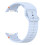 Wavy Silicone Replacement Band Smartwatch-Clouds and Blue 1