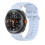 Wavy Silicone Replacement Band Smartwatch-Clouds and Blue 5