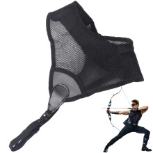 Archery Chest Guard Adjustable Soft Breathable Mesh Fabric Arm Protector for Men and Women Hunting Shooting