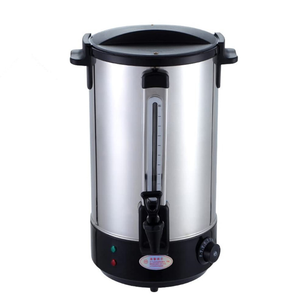 Stainless Steel Double-Layer Boiling Water Bucket 18L with Adjustable Temperature and Visible Water Level, Black-image-OPC-PK6JNXN-NEW