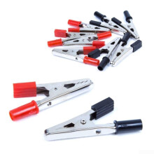 Isolated Crocodile Clips for Battery Connections, 5A Heavy-Duty Alligator Clips Set, Compatible with 12V Systems