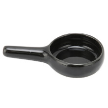 Keramik-Löffelförmiger Kerzenhalter Schwarz 8,3 x 1,6 cm Wohnkultur