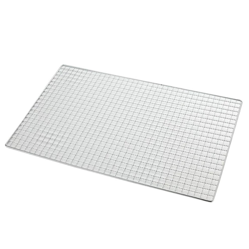 BBQ Mesh Grill Net 40x25cm Stainless Steel Cooking Tool for Outdoor Picnic and Kitchen Use-image-OPC-PK6JPD8-NEW