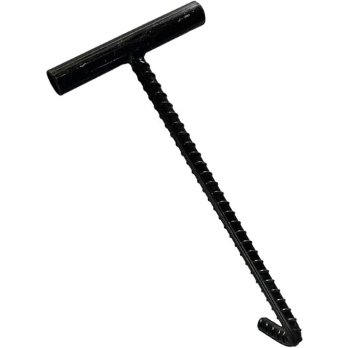 Robust Manhole Cover Hook, 10mm Thick Steel, Lifting Tool for Easy Access, Heavy-Duty Pulling and Lifting Device 1