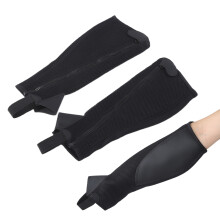 Kinder-Black-Mesh-Halbhandschuhe 2 Stück, Flexibel, Verstellbarer Sitz