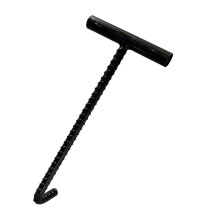 Robust Manhole Cover Hook, 10mm Thick Steel, Heavy-Duty Lifting Tool for Easy Access and Removal