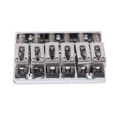 6-Saiten E-Gitarren-Brücke Silber Top Loading Verstellbar M00877