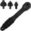 Multifunctional Wrench 5.1 cm Steel Socket Key Black Ratchet Tool for Bohrfutter Compatibility 5