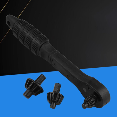 Multifunctional Wrench 5.1 cm Steel Socket Key Black Ratchet Tool for Bohrfutter Compatibility 1
