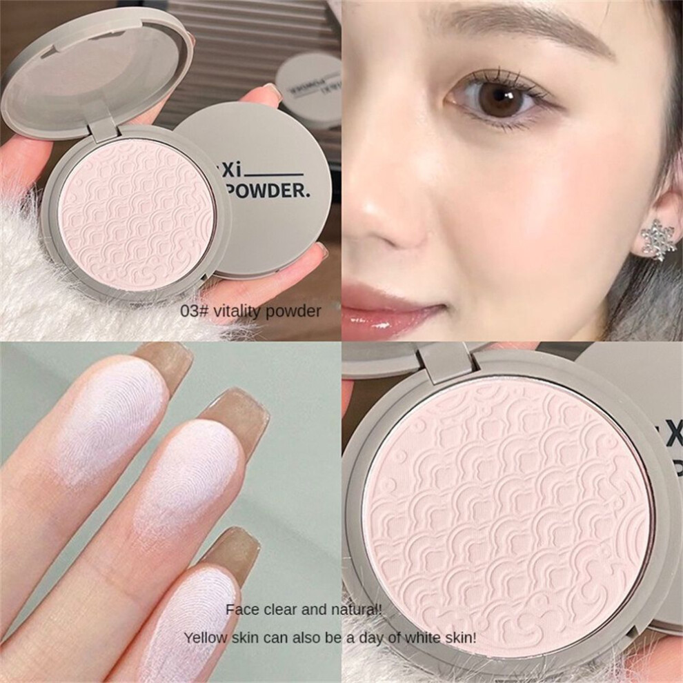 (color03) (1pc) Cloud Mist Soft Focus Honey Powder Fake Bare Face Makeup Powder Oil Control-image-OPC-PK6JR56-NEW