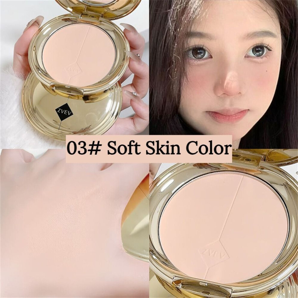 (color03) New Small Gold Box Powder Foundation Makeup Oil Control Long-lasting No-image-OPC-PK6JR2P-NEW