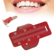 Endo Ruler Ring, Aluminiumlegierung Oralmaß, Zahnspannweitenmesser, Rot
