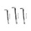 High Carbon Steel Pry Bar Nail Puller For-280mm round 2