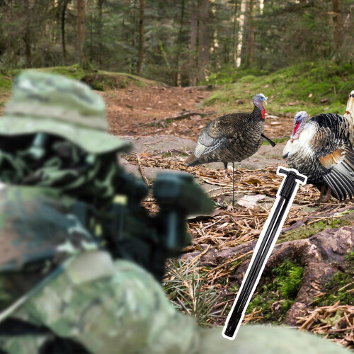 Durability Plastic Turkey Stake Secure Ground Insertion Hunting 1