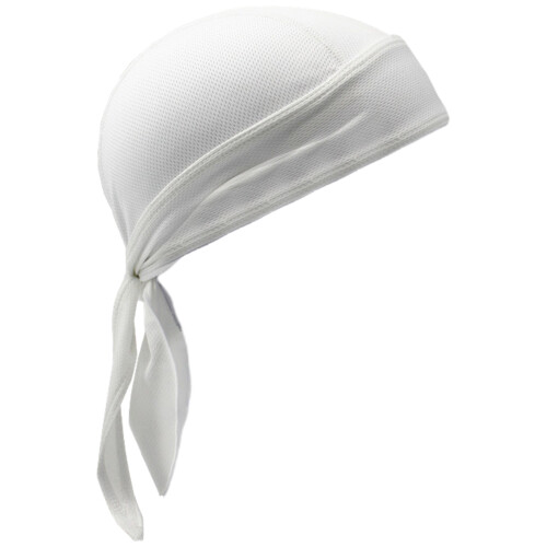 Quick Dry Head Wrap Bicycles Sweat Wicking Cap Cycling-White