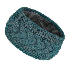 (Dark Blue) Warm Knitted Headband for Winter, Ear Covering Sports Headband