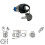 Replacement Mobility Scooter Spare Start On/off Ignition Switch with Key 3