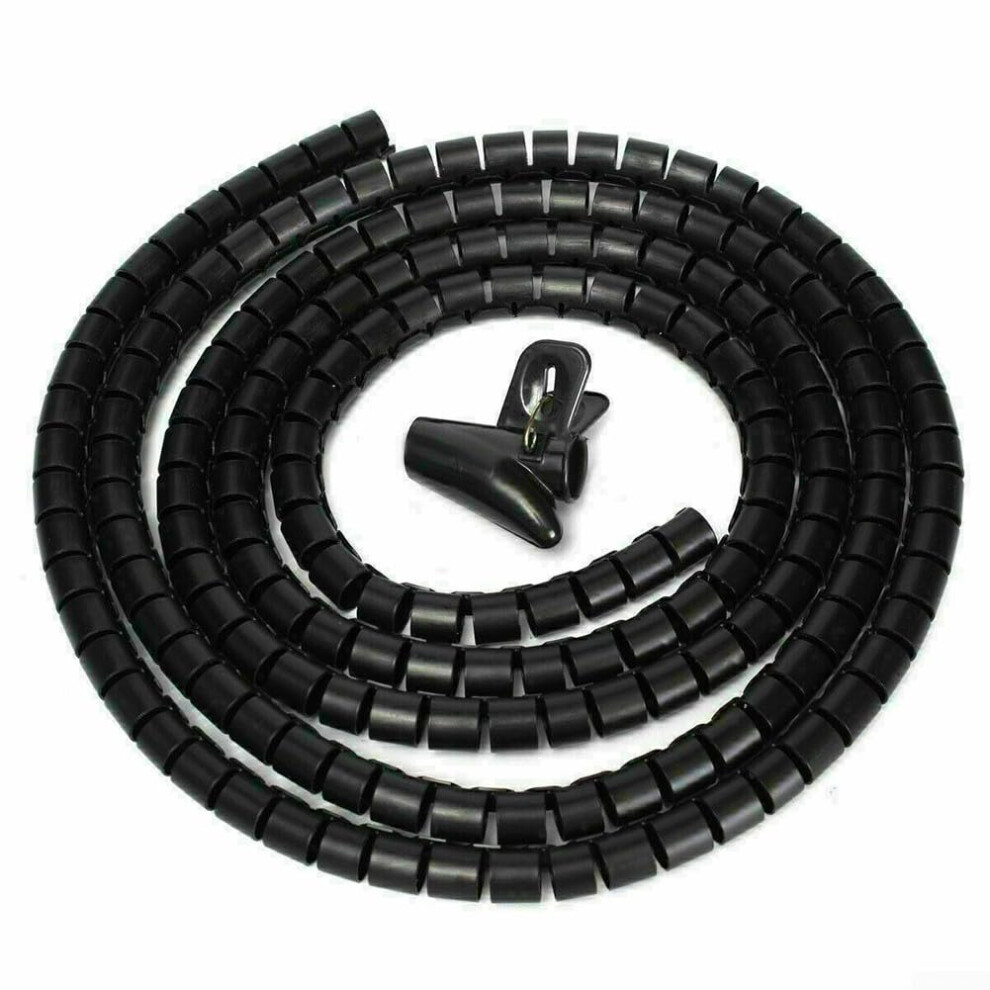 Cable Organizer 8Mm Black, Efficient Cable Protection, Multiple Sizes Available, Durable And Stylish Design 6447073220371