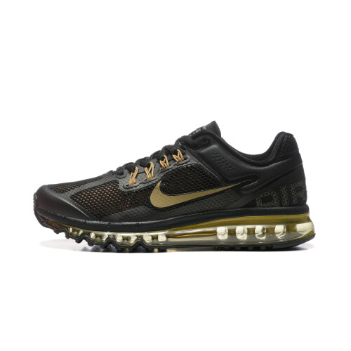 (EUR45) Air Max 2013 'Black Metallic Gold'