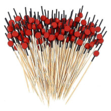 100 Pcs Heart Decor Chirtmas Decoration Skewers Appetizers Fruit Sticks Bamboo Skewers