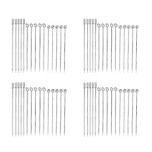 60x Stainless Steel Cocktail Picks Martini Picks Set -JA e
