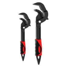 Adjustable Wrench - Universal Pipe Wrench with Open End, 6-22 mm and 14-60 mm Range, Carbon Steel Plumbing Tool
