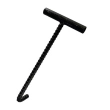 Robust Manhole Cover Hook, 10 mm Steel, 30 cm Lifting Tool, Manhole Hook for Easy Access and Lifting