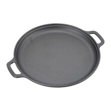 (30cm) Pre-Seasoned Round Dual-Handle Cast Iron Grill Pan