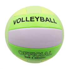 Size 5 Official Soft Volleyball for Indoor Outdoor Beach Use - Training Practice Ball for Beginners Teens Adults - Grey Turquoise