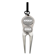 Golf Green Metal Divot Tool Repair Tool for Golf Course Marking - Durable, Lightweight, Easy to Use, Green Color
