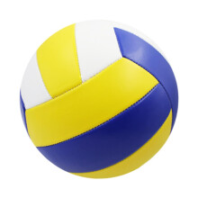 Volleyball Size 5 Official Game Ball for Indoor Outdoor Sand Pool Training - Yellow Blue White for Teens and Adults