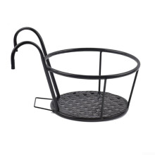 Balcony Railing Flower Shelf Black 3-Tier Plant Stand for Indoor and Outdoor – Ideal for Flower and Plant Presentation