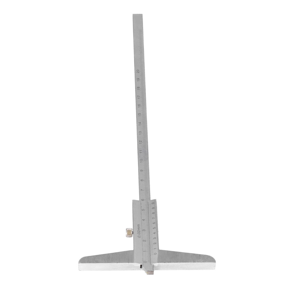 Stainless Steel Depth Vernier Caliper 0.02Mm, 0Â200Mm High Accuracy 4651345103725