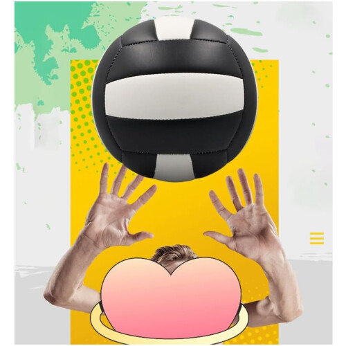 Standard Volleyball - Thickened PVC Material, Machine-Stitched, Durable, Explosion-Proof Training Ball 1