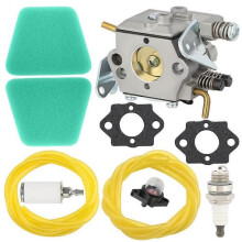 Carburetor for Poulan Chainsaw 2050 2150 2375 Wild Thing 2375LE WT-891-1 with Gasket Plug Fuel Line Air Filter Fuel Filter Kit