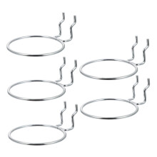 Pegboard Cup Holder Metal Hooks for Wall Mounting Tool Organization in Workshops, Garages, and Craft Rooms - 5 Pieces