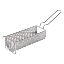 Deep Frying Basket, Stainless Steel Frying Baskets for French Fries and Chips, Long Handle, Heavy-Duty Design