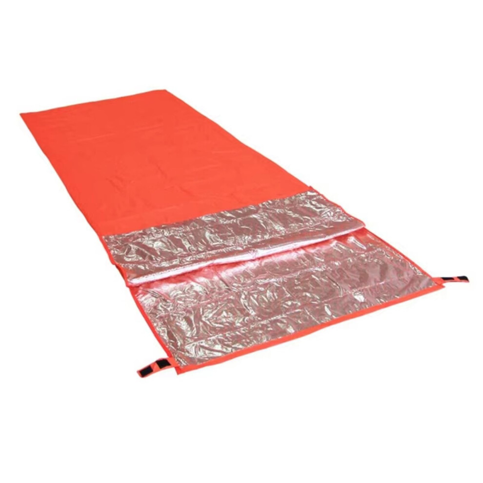 Versatile Lightweight Sleeping Bag for Hiking, Compression Sack Included, Outdoor Activities, Vital Orange Color-image-OPC-PK6JYDM-NEW