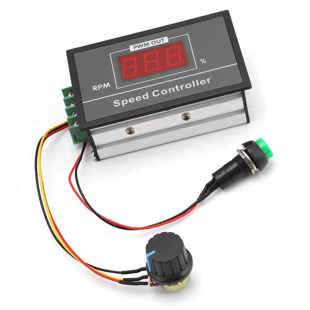 Dc 60V 30A Pwm Motor Speed Controller With Digital Display, Adjustable Start Stop, Screw Terminal For Dc Motor Control 6447073226717