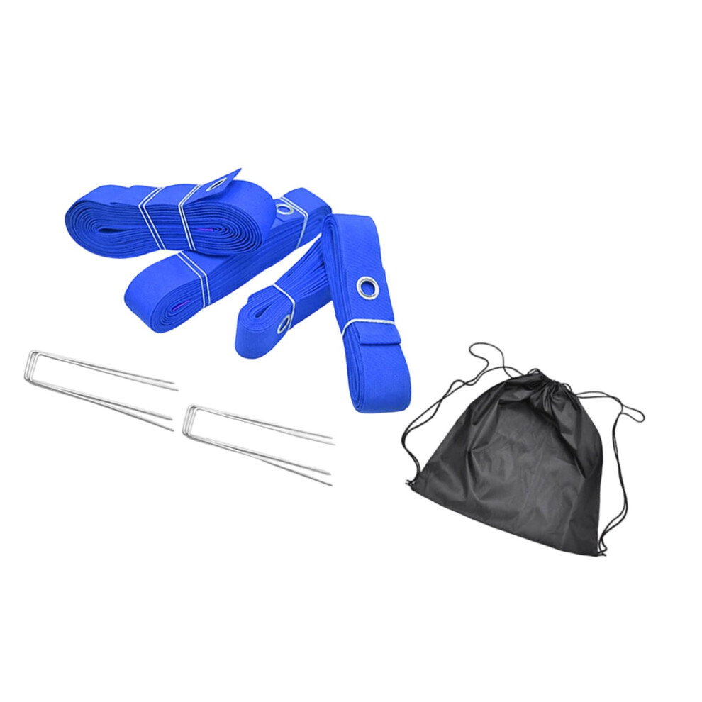 Beach Volleyball Fields Boundary Line with Ground Stakes, Durable Blue Marker Tape for Outdoor Volleyball Courts-image-OPC-PK6JYHN-NEW