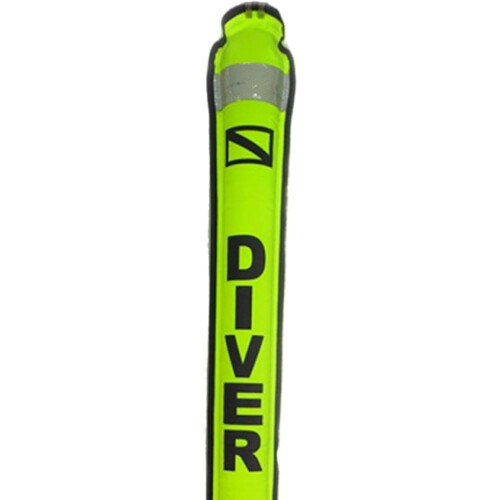 Diving Surface Marker Buoy, High Visibility Dive Flag with Reflective Strip, Durable Diving Equipment Accessory 2
