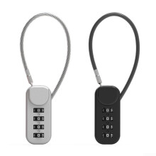 4-Digit Combination Padlock Zinc Alloy Silver, User-Friendly Design, Secure Lock for Gym, Home, and Luggage Use