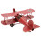 Schöner roter Doppeldecker-Flugzeuganhänger für retro Haus- oder Bürodeko 16