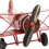 Schöner roter Doppeldecker-Flugzeuganhänger für retro Haus- oder Bürodeko 10