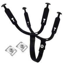 Hockey Helmet Chin Strap with Reinforced Buckles and Ear Loops, Comfortable Replacement Strap for Ice Hockey Helmets
