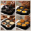 Living And Home 4-Hole Cast Iron Frying Pan 3