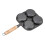Living And Home 4-Hole Cast Iron Frying Pan 5