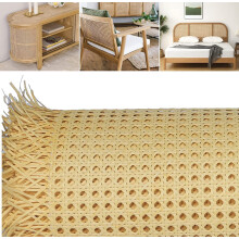 Rattan Webbing for Caning Projects, Natural Woven Open Mesh, Fine Reed Material, 40x40 Inch for Furniture Repair